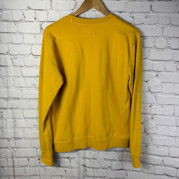 American Giant Yellow Gold Crewneck Sweatshirt Size Large Made in USA   M - Picture 6 of 7